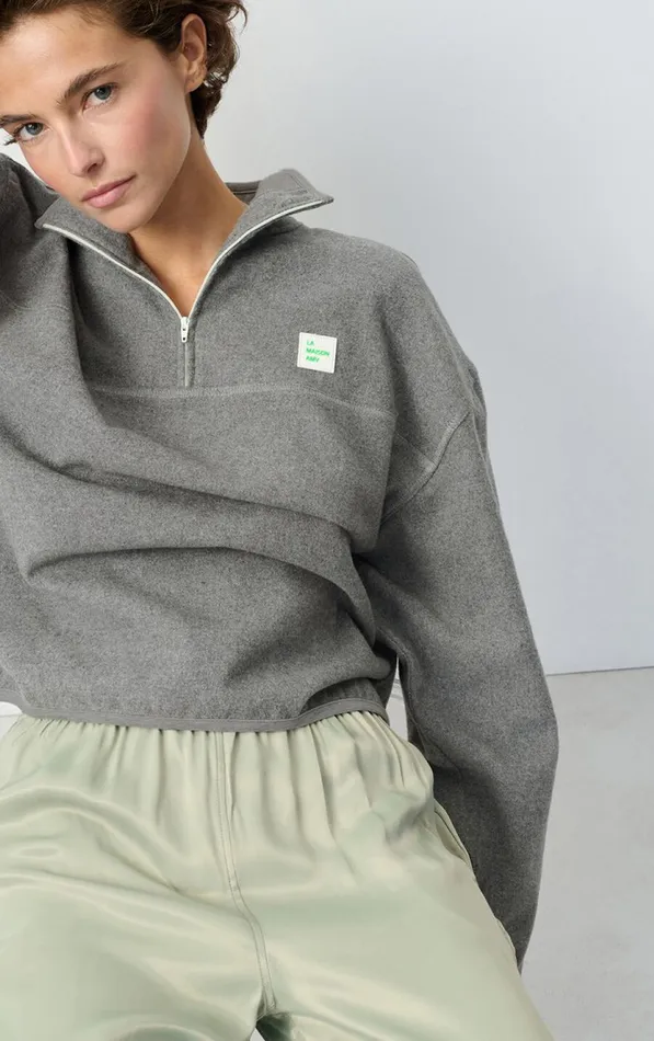 Sweatshirt Vylow Heather Grey Women American Vintage Sweatshirts Sweatshirt Vylow Heather Grey Women American Vintage Sweatshirts