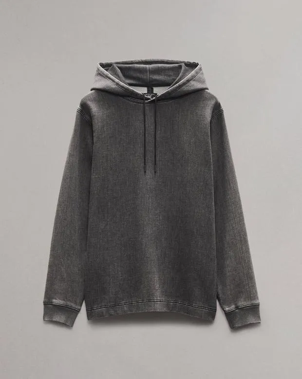 Sweatshirts Men Rag and Bone Rbstride Denim Hoodie Charcoal