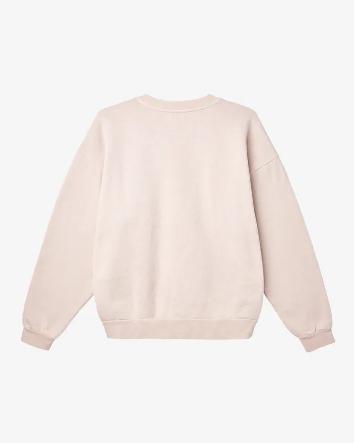SWEATSHIRTS OBEY Clothing Men LOWERCASE PIGMENT CREWNECK Pigment Clay