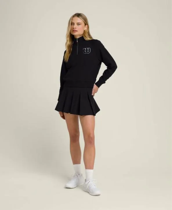 Sweatshirts Women Wilson W Sideline HalfZip Black Sweatshirts Women Wilson W Sideline HalfZip Black