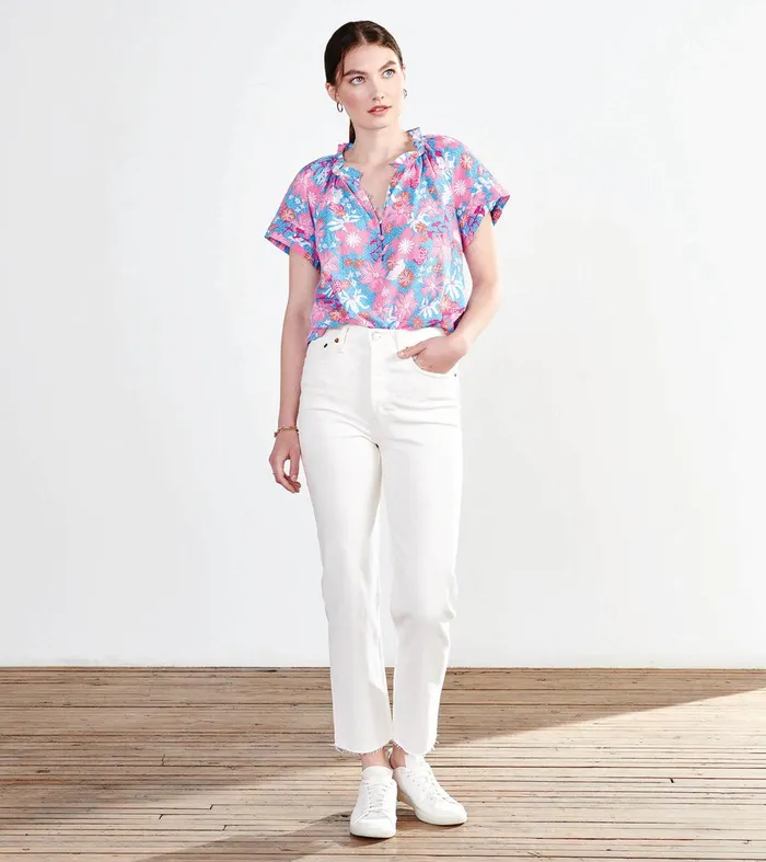 Sylvie Blouse 8211 Wild Garden Hatley