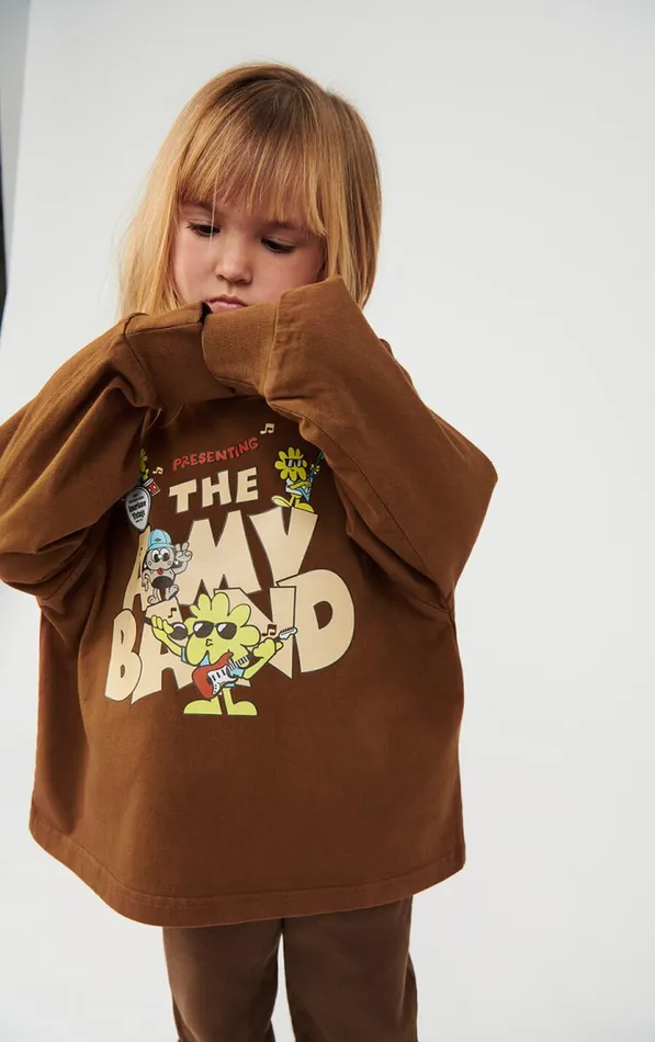 TShirt Fizvalley Vintage Brunette Kids American Vintage Long Sleeve TShirts