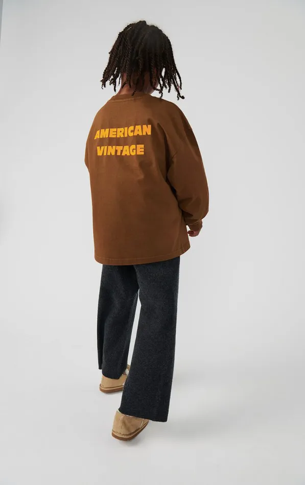 TShirt Fizvalley Vintage Brunette Kids American Vintage Long Sleeve TShirts TShirt Fizvalley Vintage Brunette Kids American Vintage Long Sleeve TShirts