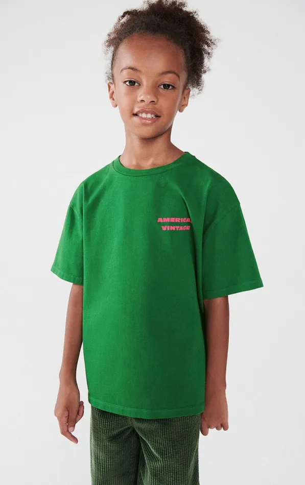 TShirt Fizvalley Vintage Verdant Kids American Vintage Short Sleeve TShirts
