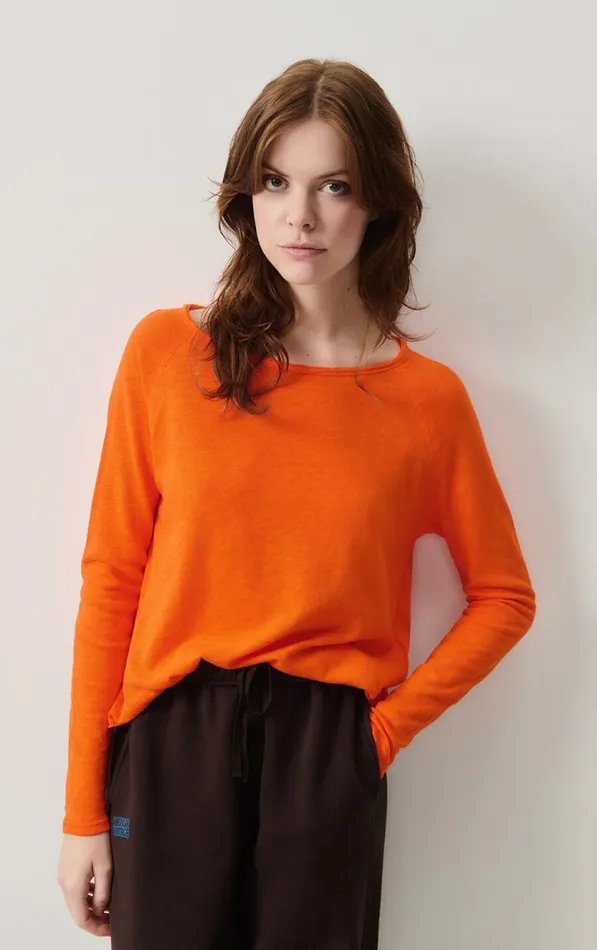 TShirt Sonoma Orange Vintage Women American Vintage Long Sleeve TShirts