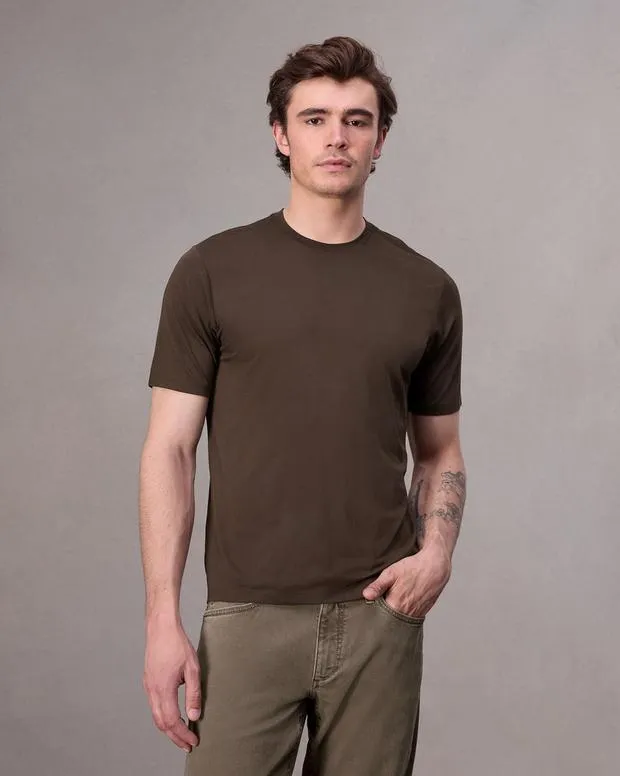 TShirts and Henleys Men Rag and Bone Classic Tech Jersey Tee Slate Brown