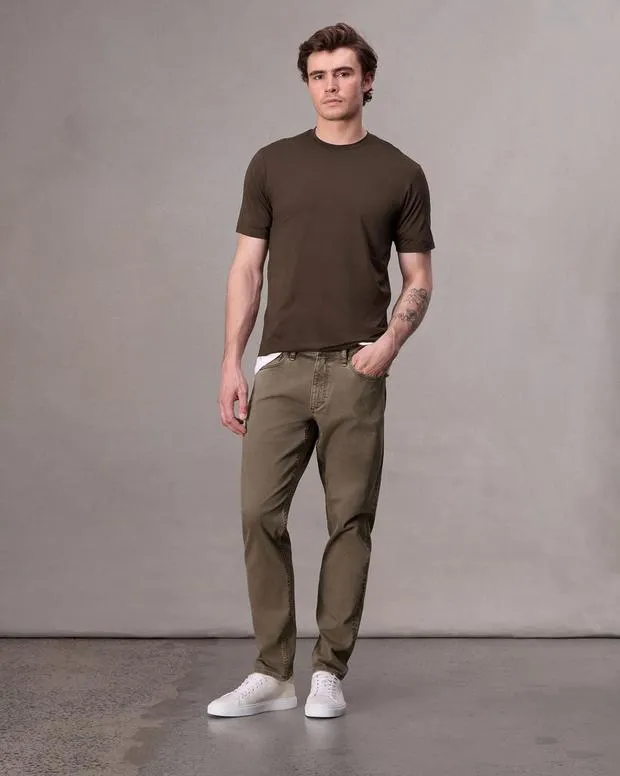 TShirts and Henleys Men Rag and Bone Classic Tech Jersey Tee Slate Brown