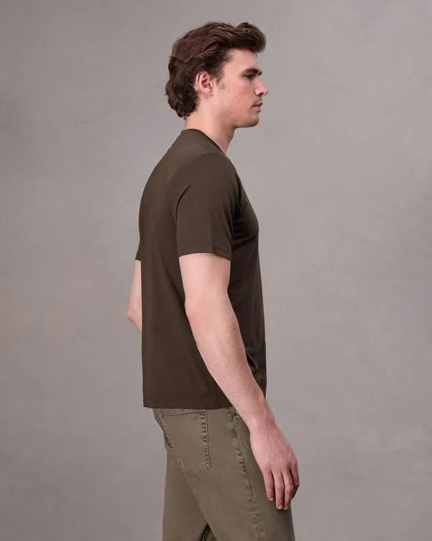 TShirts and Henleys Men Rag and Bone Classic Tech Jersey Tee Slate Brown
