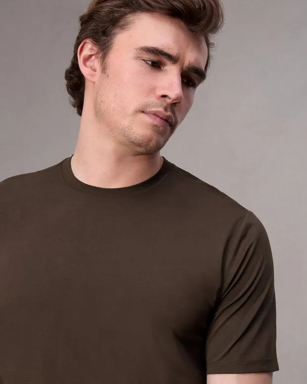 TShirts and Henleys Men Rag and Bone Classic Tech Jersey Tee Slate Brown