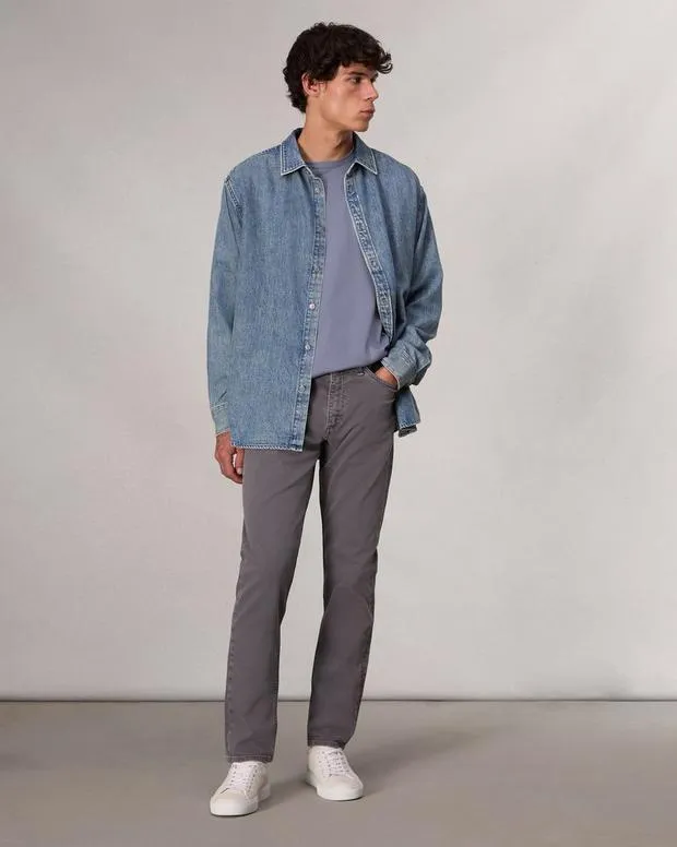 TShirts and Henleys Men Rag and Bone Pima Cotton TShirt Sea Grey