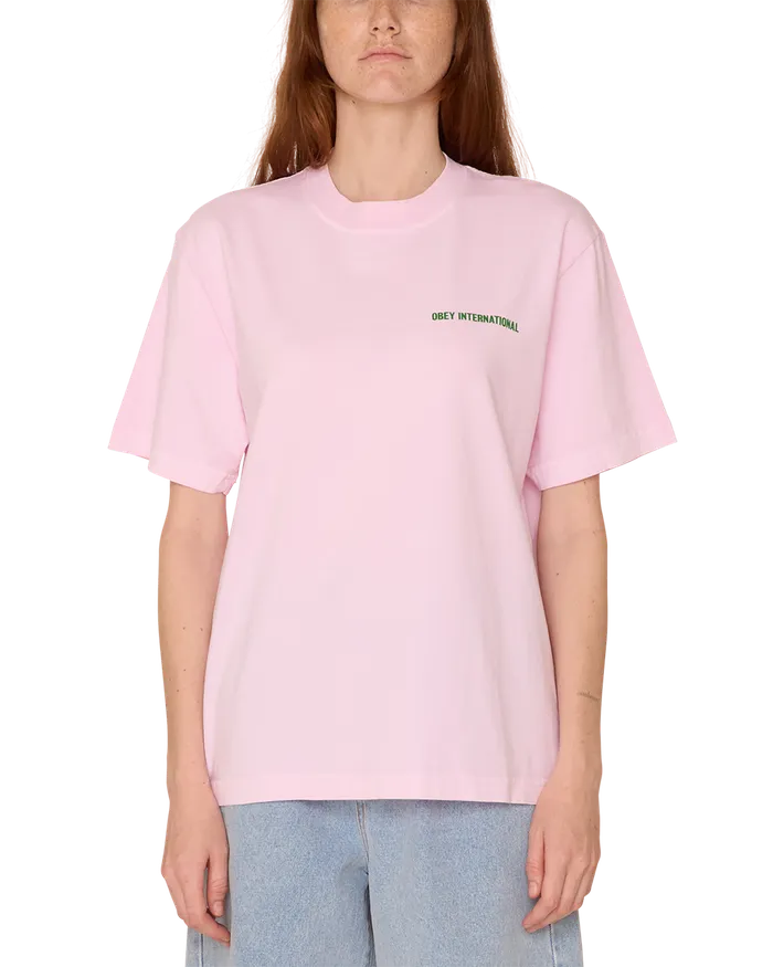 TSHIRTS INTERNATIONAL CITIES MAXINE PIGMENT TSHIRT Pigment Cradle Pink 8211 OBEY Clothing Women