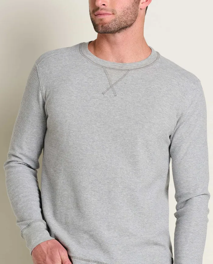 TShirts ToadandCo Men8217s Framer II Long Sleeve Crew Heather Grey