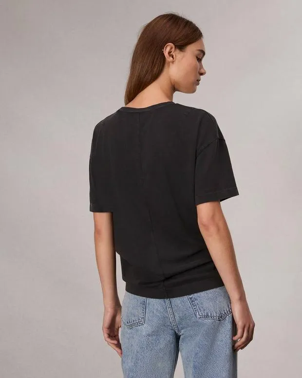 TShirts Women Rag and Bone New York Boyfriend TShirt Black Multi