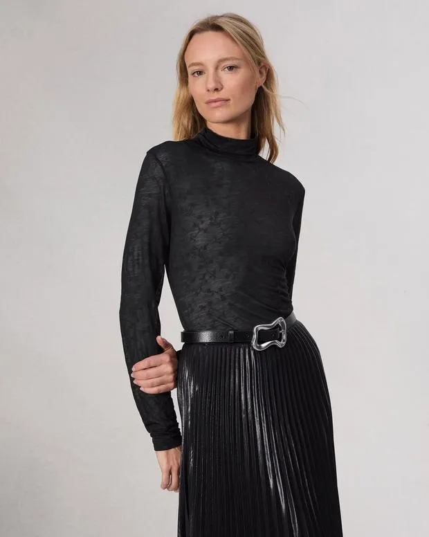 TShirts Women Rag and Bone Valencia Turtleneck Black