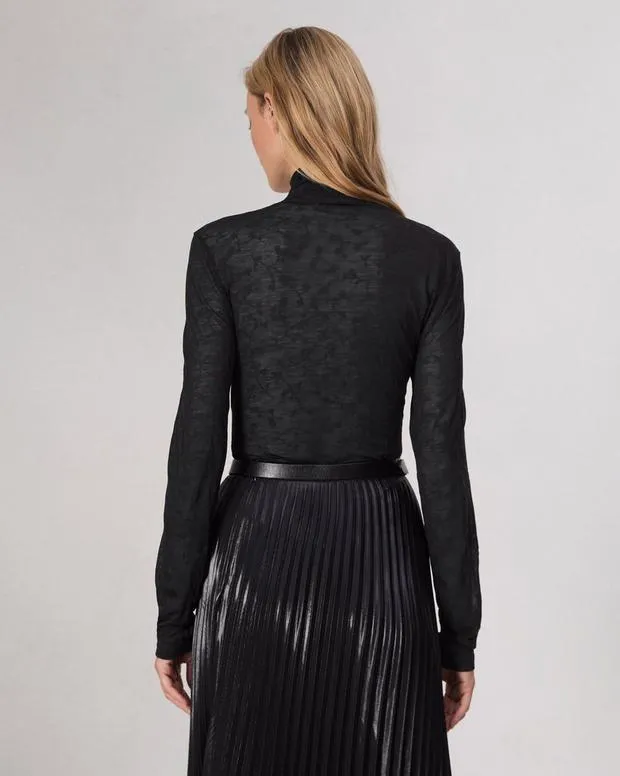 TShirts Women Rag and Bone Valencia Turtleneck Black