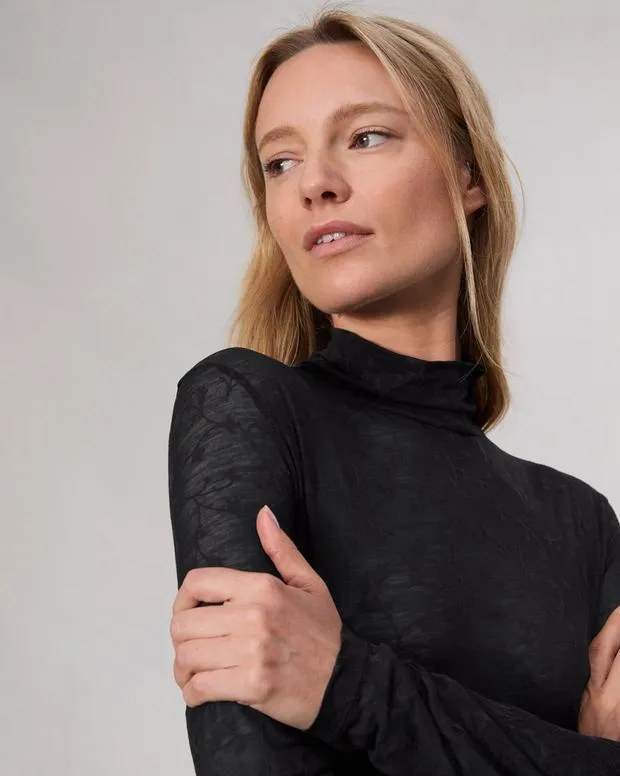 TShirts Women Rag and Bone Valencia Turtleneck Black