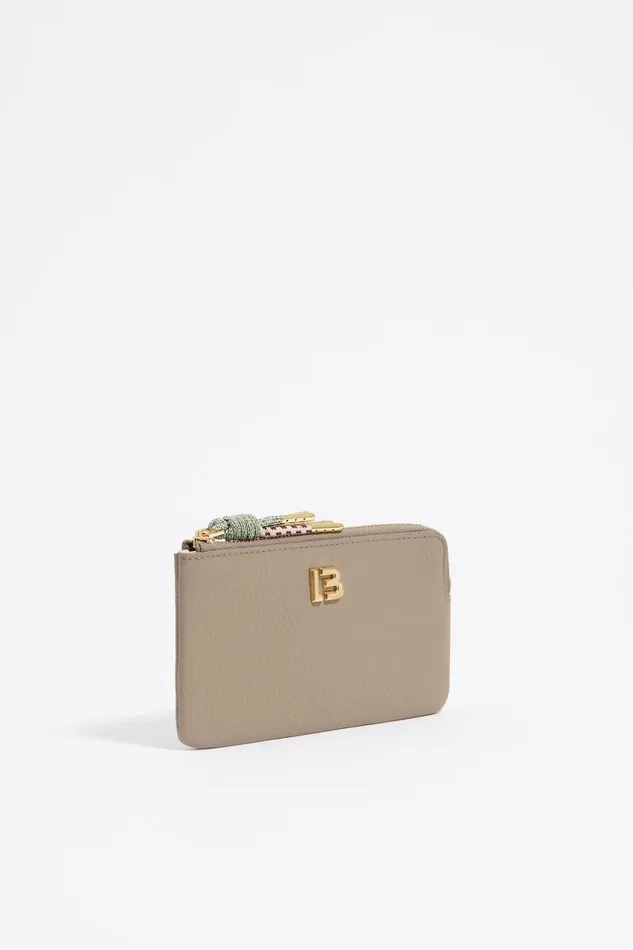 Taupe Leather Coin Purse Taupe Women Bimba Y Lola Wallets And Coin Purses