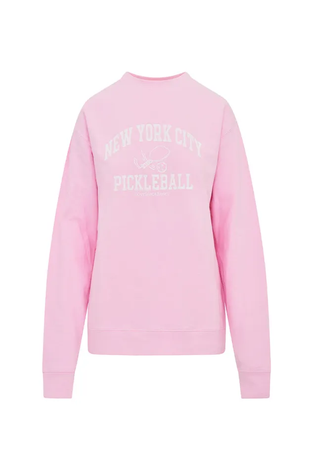 Tees and Fleece Women LoveShackFancy First Port New York City Pickleball League Crew Neck Pale Pink