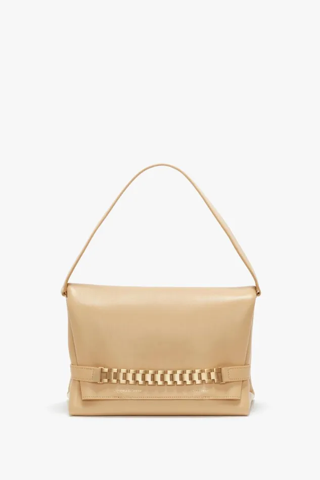 The Chain Pouch Women Victoria Beckham Chain Pouch With Strap In Sesame Leather
