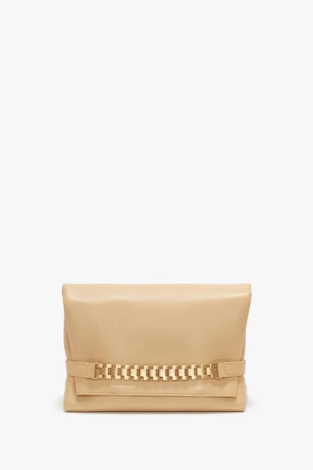 The Chain Pouch Women Victoria Beckham Chain Pouch With Strap In Sesame Leather