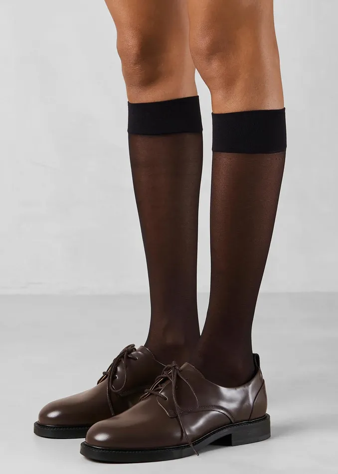 The Frankie Shop Alohas Langston Leather Oxfords 8211 Brown 8211 Women
