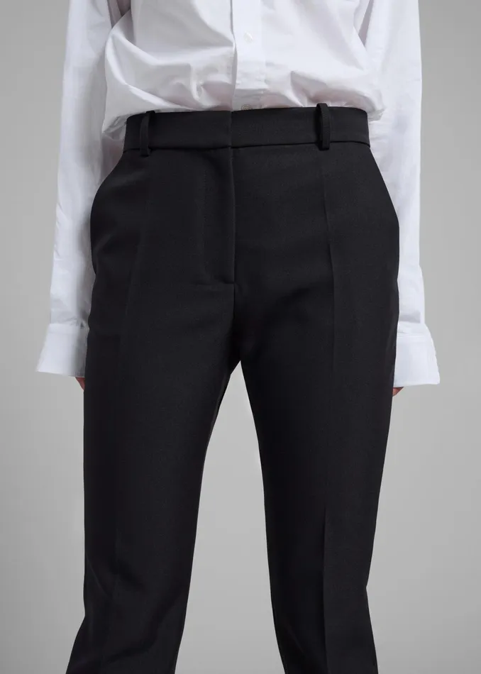 The Frankie Shop Bottoms Coperni Straight Tailored Trousers 8211 Black 8211 Women