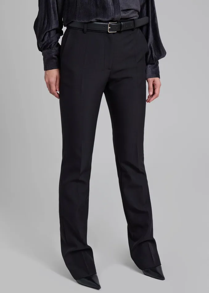 The Frankie Shop Bottoms Coperni Straight Tailored Trousers 8211 Black 8211 Women