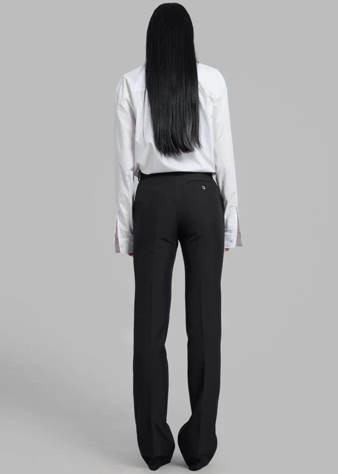 The Frankie Shop Bottoms Coperni Straight Tailored Trousers 8211 Black 8211 Women