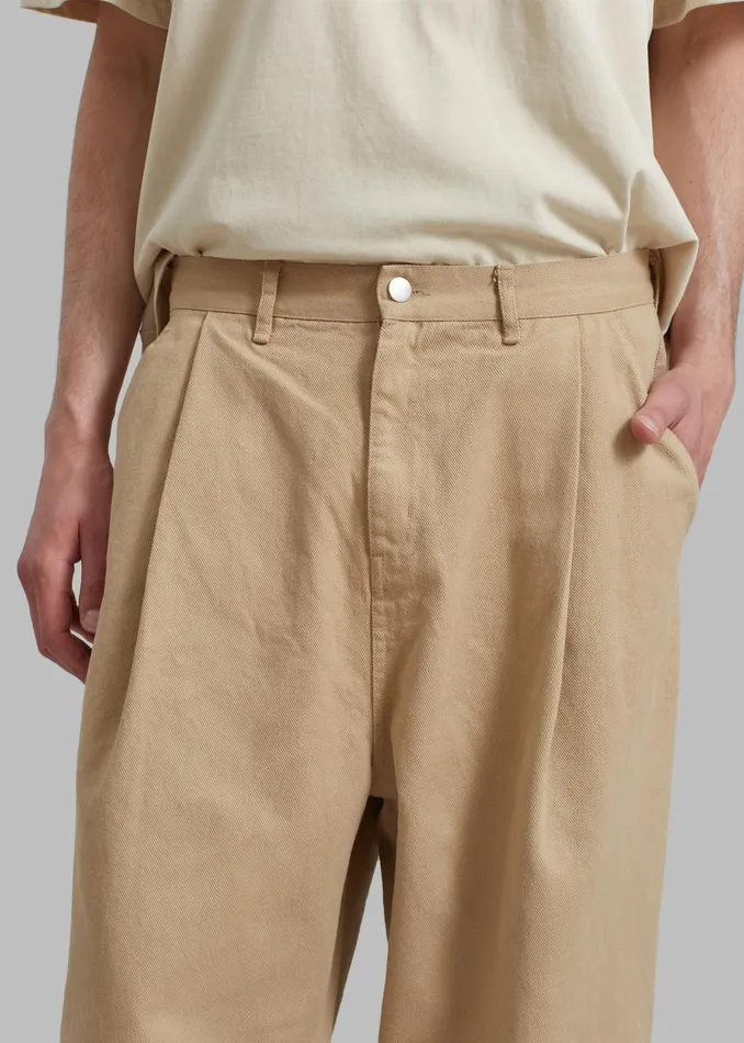 The Frankie Shop Bottoms Drew Denim Pants 8211 Beige 8211 WomenMen