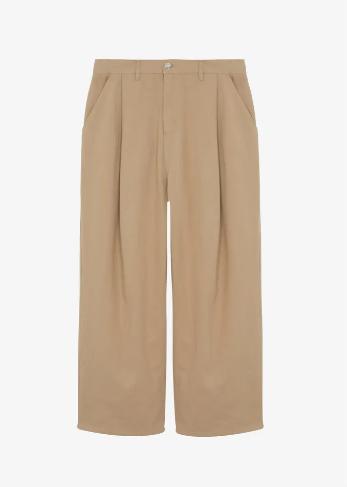 The Frankie Shop Bottoms Drew Denim Pants 8211 Beige 8211 WomenMen