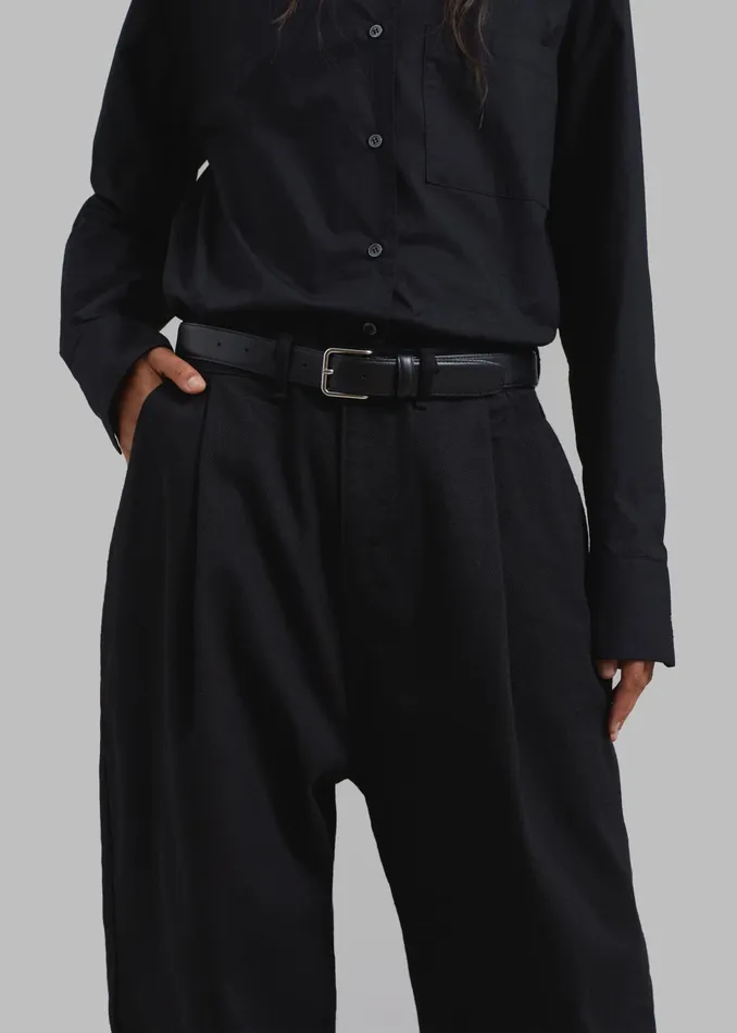 The Frankie Shop Bottoms Drew Denim Pants 8211 Black 8211 WomenMen