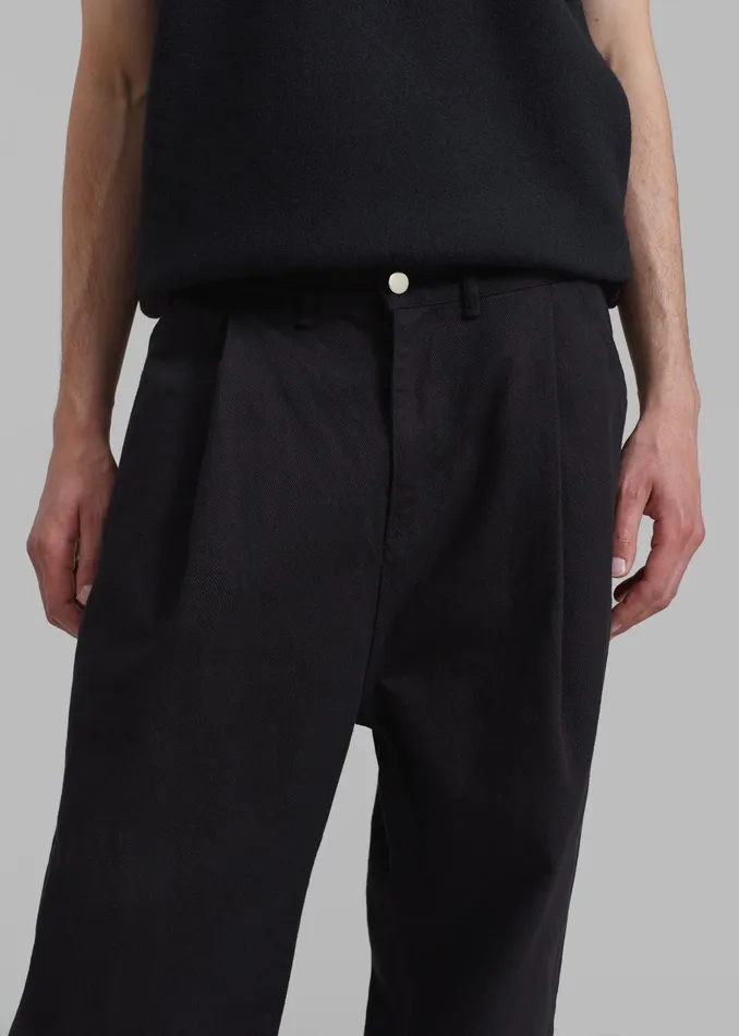 The Frankie Shop Bottoms Drew Denim Pants 8211 Black 8211 WomenMen