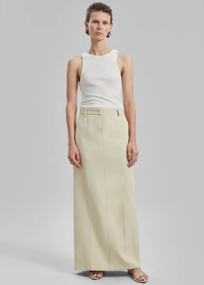 The Frankie Shop Bottoms Indio Maxi Skirt 8211 Beige 8211 Women