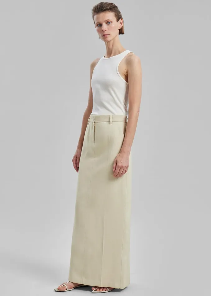 The Frankie Shop Bottoms Indio Maxi Skirt 8211 Beige 8211 Women