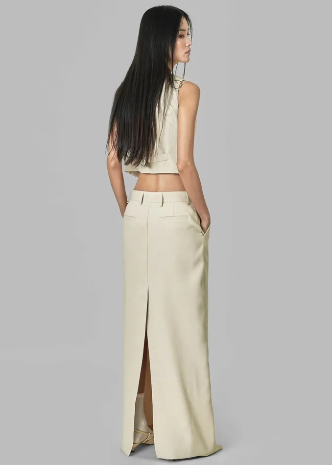 The Frankie Shop Bottoms Indio Maxi Skirt 8211 Beige 8211 Women