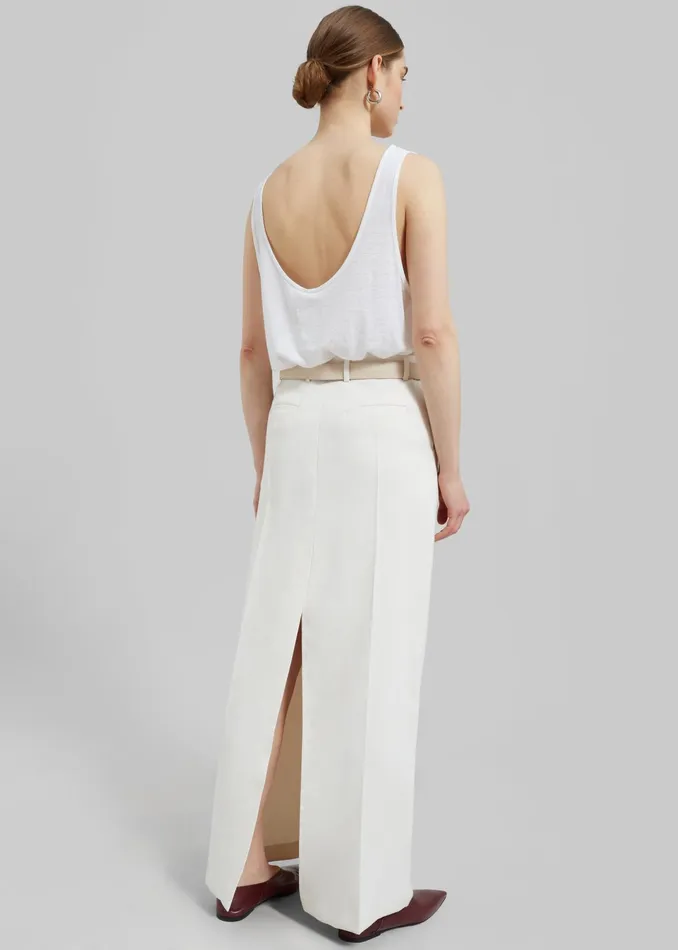 The Frankie Shop Bottoms Indio Maxi Skirt 8211 Off White 8211 Women