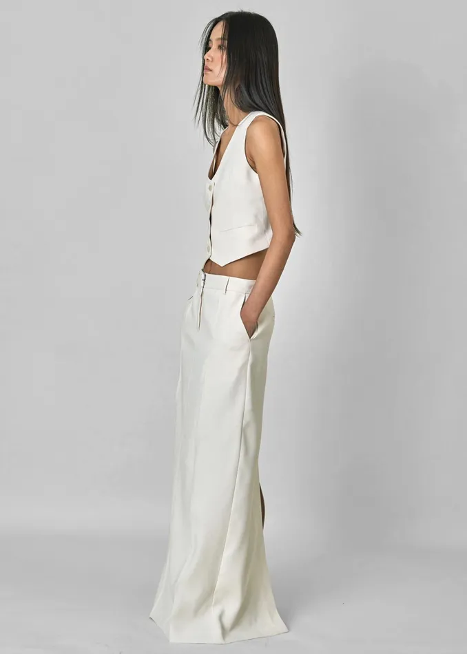 The Frankie Shop Bottoms Indio Maxi Skirt 8211 Off White 8211 Women
