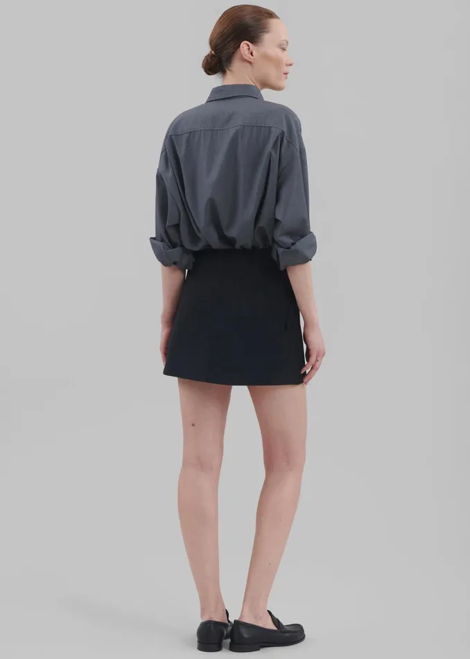 The Frankie Shop Bottoms Julie Wrap Mini Skort 8211 Black 8211 Women