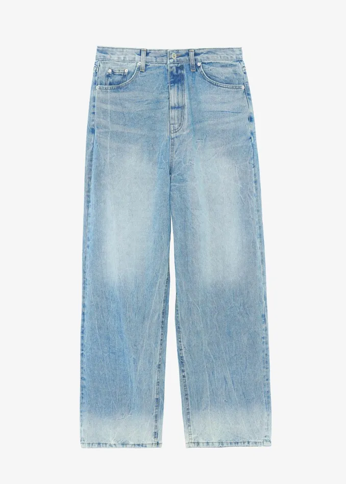 The Frankie Shop Bottoms Kane Wide Jeans 8211 Blue Wash 8211 WomenMen