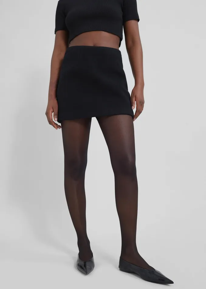 The Frankie Shop Bottoms Kerrigan Wool Mini Skirt 8211 Black 8211 Women