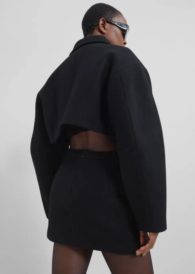 The Frankie Shop Bottoms Kerrigan Wool Mini Skirt 8211 Black 8211 Women