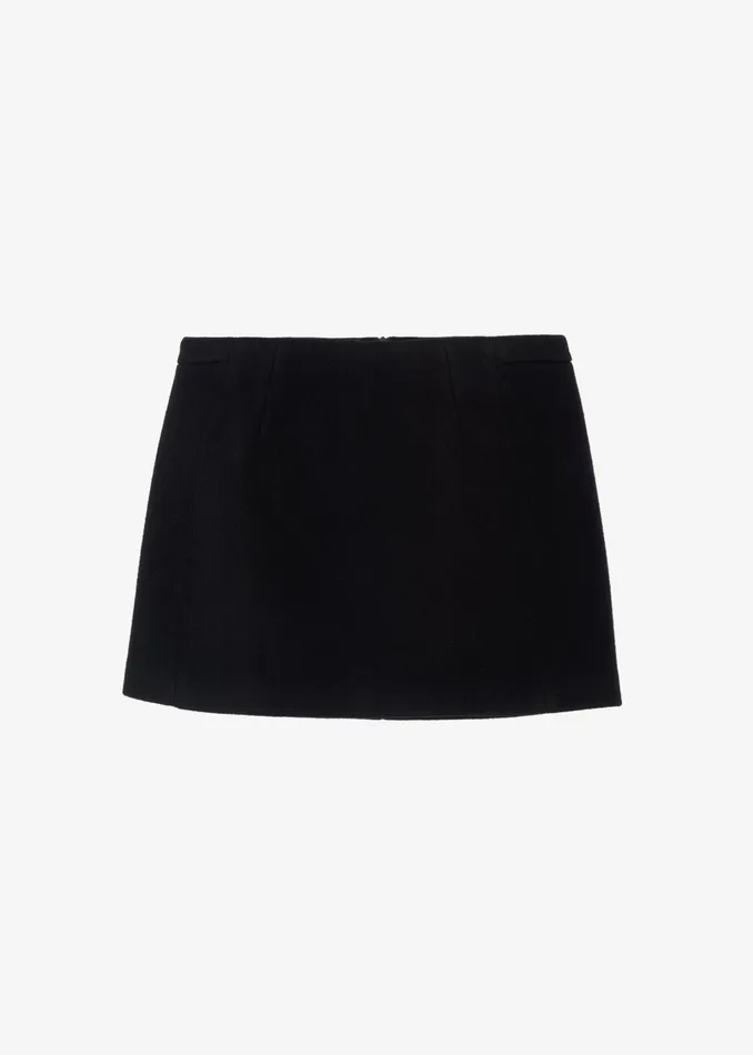 The Frankie Shop Bottoms Kerrigan Wool Mini Skirt 8211 Black 8211 Women
