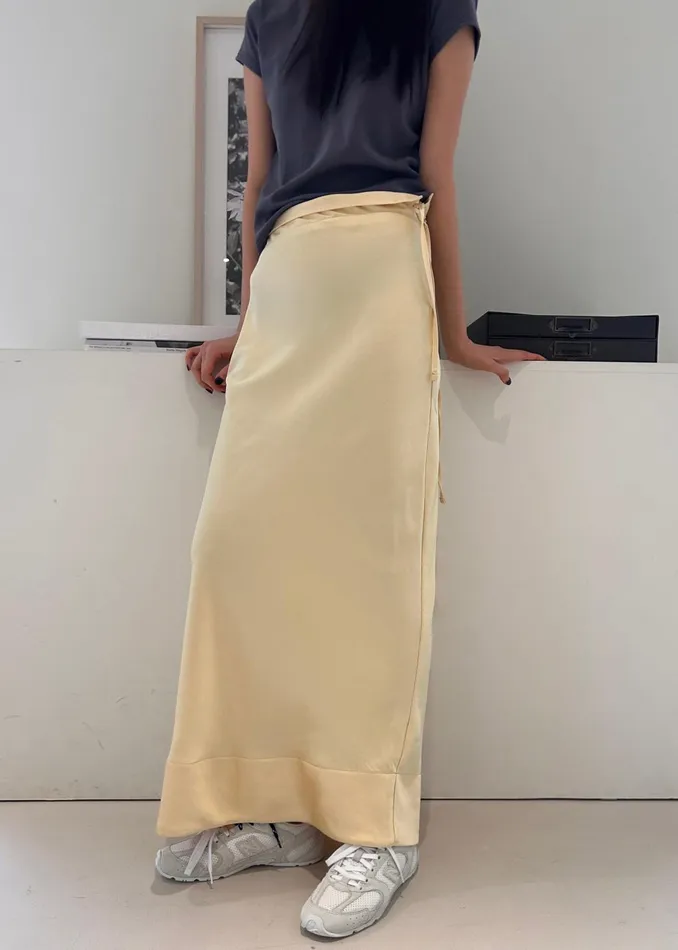 The Frankie Shop Bottoms Siovhan Satin Skirt 8211 Yellow 8211 Women