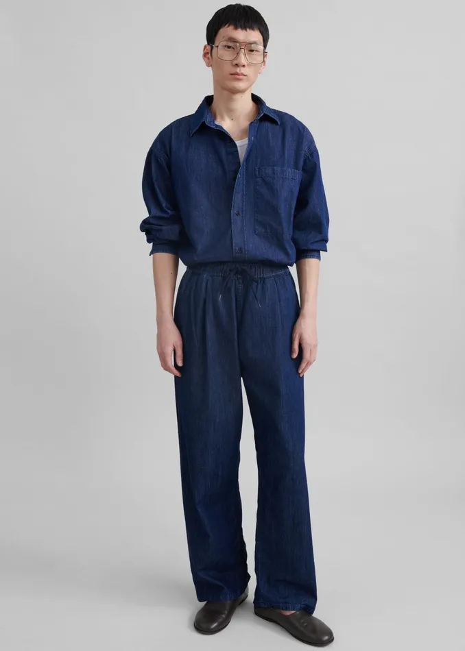 The Frankie Shop Bottoms Tanner Denim Pants 8211 Raw Wash 8211 Men