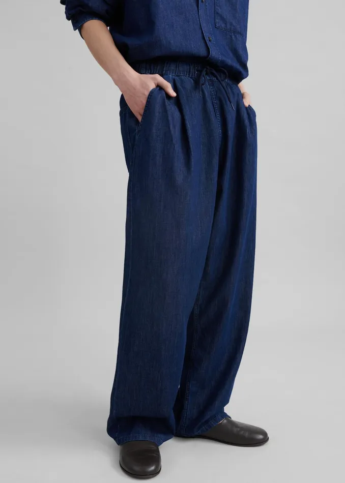 The Frankie Shop Bottoms Tanner Denim Pants 8211 Raw Wash 8211 Men