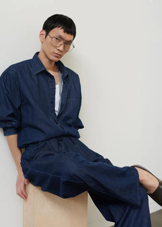 The Frankie Shop Bottoms Tanner Denim Pants 8211 Raw Wash 8211 Men