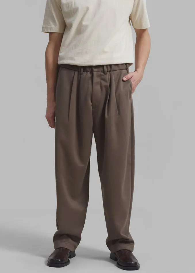 The Frankie Shop Bottoms Theo Pants 8211 Cocoa 8211 Men