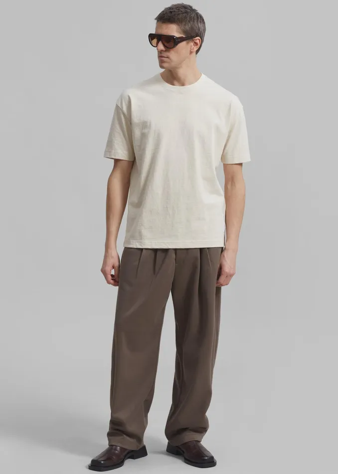 The Frankie Shop Bottoms Theo Pants 8211 Cocoa 8211 Men