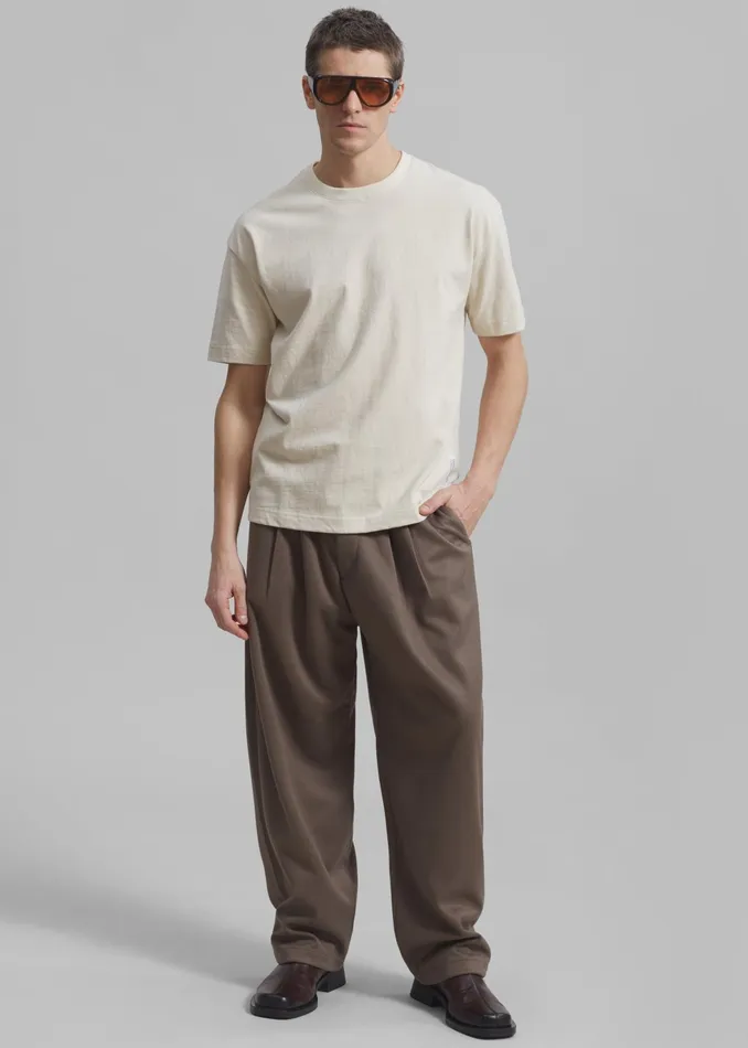 The Frankie Shop Bottoms Theo Pants 8211 Cocoa 8211 Men