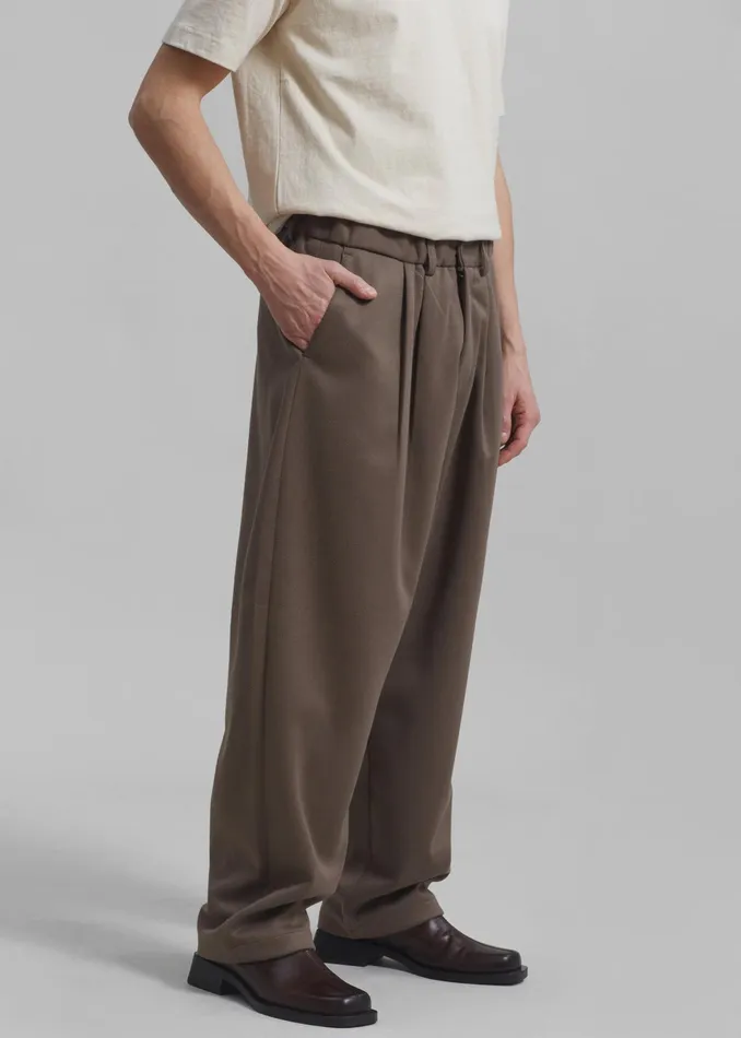The Frankie Shop Bottoms Theo Pants 8211 Cocoa 8211 Men